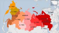 В России появятся 9 часовых зон